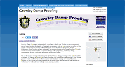 Desktop Screenshot of crowleydampproofing.com