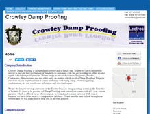 Tablet Screenshot of crowleydampproofing.com